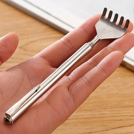 길이조절 스테인리스 휴대용 안테나 효자손 등긁개 #3