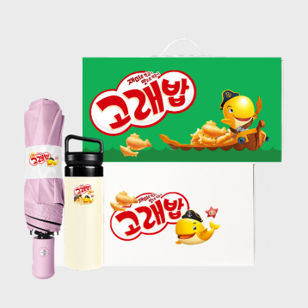 모던 데일리 기프트세트 89호 (크로커다일 3단 솔리드 암막 완전자동우산+패스트보틀 380ml) #2