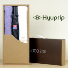 협립 2단 엠보 바이어스 자동우산 +협립호텔코마170타월 2P-세트