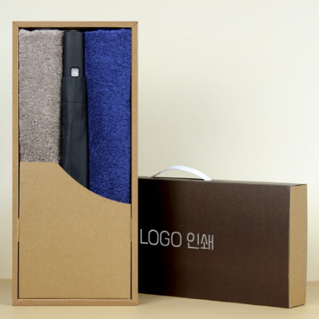 가르시아 2단 블랙 자동우산 +코마40수200호텔타월 2P-세트 #2