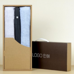 가르시아 2단 블랙 자동우산 +코마40수180호텔타월 2P-세트