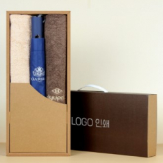 가르시아 2단 심플 자동우산 +협립40수호텔코마180타월 2P-세트