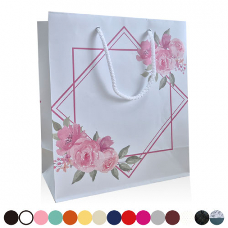 쇼핑백 4호 핑크로즈220x100x250mm #2