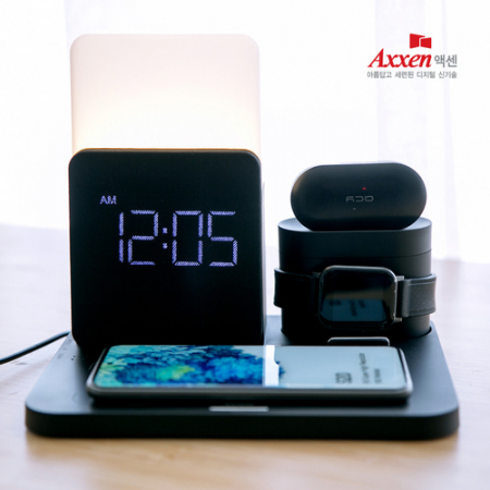 액센 A160 5 in 1 시계 무드등 무선충전 패드 #2