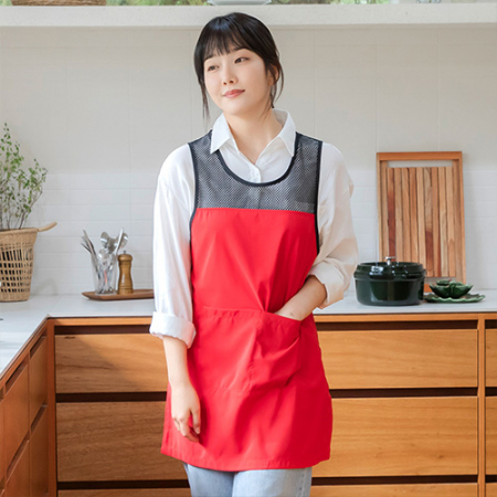 에어 쿨 망사 원피스 앞치마 #7