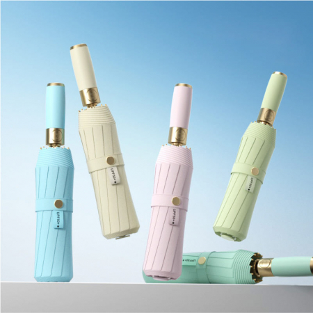 (Blossom) 아이스크림 배색 접이식 자동 양우산 10K - 1P #3