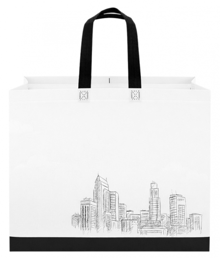 코팅 부직포가방 고주파가방(도시) 부직포백 다용도 보조가방 쇼핑백 장바구니 /인쇄 제작 가능/ #2