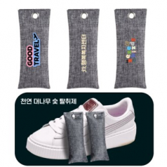 대나무 숯 탈취제 공기정화 실내 차량 신발 냄새제거 제습 75g