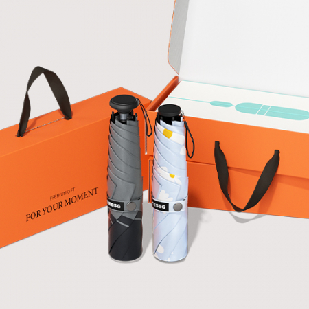 BS021 테스지 초경량 암막 3단 양우산 커플 미니 우양산 선물세트 프라임모노+데이지 #3