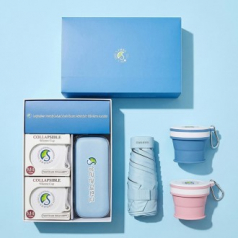 5단암막6K우산 실리콘컵2p세트+싸바리케이스 굿즈세트