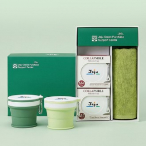 대형 주방타올 실리콘컵2p세트+싸바리케이스 굿즈세트