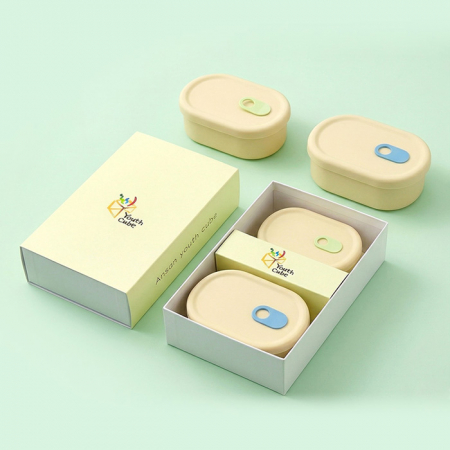 실리콘용기250ml 500ml세트+싸바리케이스 굿즈세트 #2