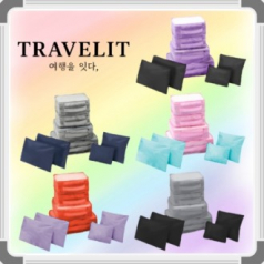 트래블잇 나만의 8컬러 커스텀 여행용파우치 8종세트2호 캐리어정리 실속구성8P