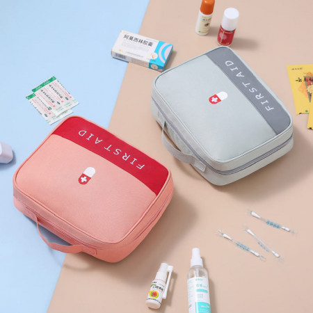 (Blossom) 컬러 배색 다기능 휴대용 의약품 수납 가방 -1P #2