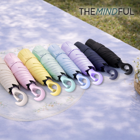 더마인드풀 UV차단 초경량 5단 원형후쿠 양우산 파우치포함 색상 8종 #3