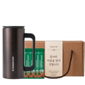 스타벅스 SS 뉴턴 하우스 텀블러 + 스타벅스 스틱커피 + 기프트박스