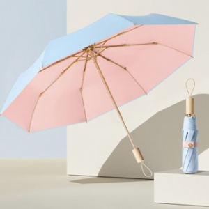 삼색 3단 파스텔 암막 양우산 수동 우산 우양산