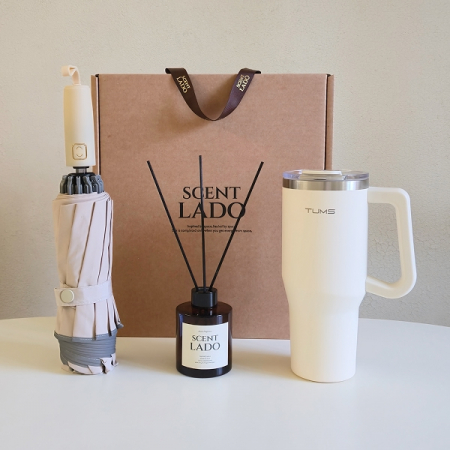 센트라도 B 디퓨저 150ml+텀스 익스트림 대용량 텀블러 940ml+베이직 10k 3단 거꾸로 자동 우산 세트 #2