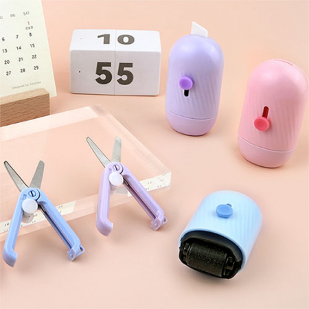 크레용 택배칼 송장지우개+미니가위 세트 #2