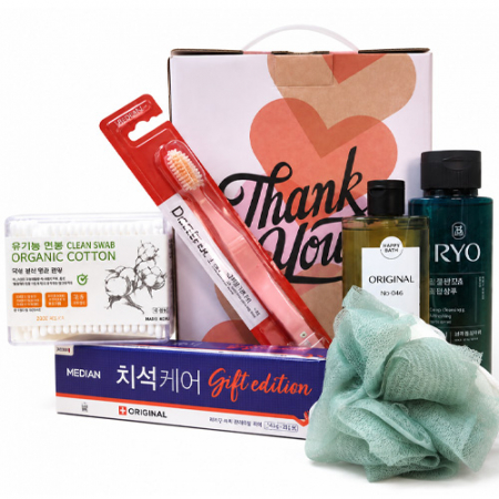 욕실 선물세트(면봉.칫솔.치약.바디워시.샴푸.샤워볼)판촉.선물.홍보.답례품 #3