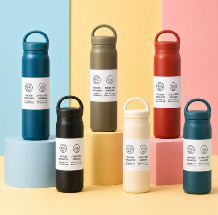 5컬러 스텐304 손잡이 텀블러 350ml 500ml 보온보냉 보온병 보냉병 물병 미니 #2