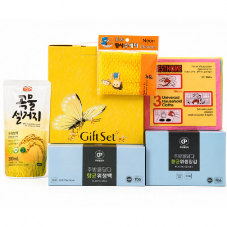 주방을담다 주방선물세트(세제.위생백.위생장갑.독일행주.망사수세미)판촉.홍보.선물.답례품 #3