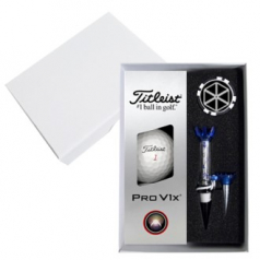 타이틀리스트 PRO V1x 3구 볼마커칩 자석티 고급 싸바리케이스