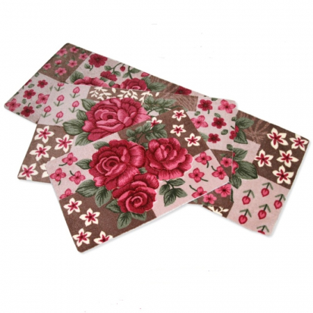 장미무늬 발매트(48x80cm)/ 주방매트 #2