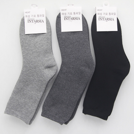 여성 남성 겨울 기모 통파일 보온 양말 #3