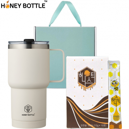 허니보틀 핸디그립 텀블러 520ml 국내산 꿀스틱 허니스틱 10포 답례품 선물 #2