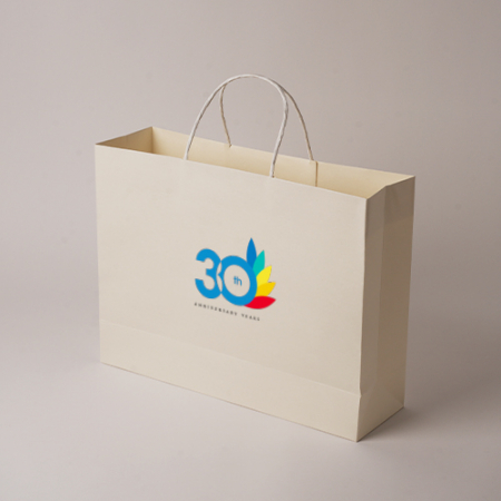 모두애 컬러인쇄 종이쇼핑백 화이트 #2