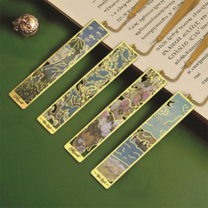 사각 유화그림 북마크 책갈피