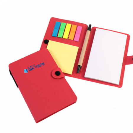 버튼식 메모패드 볼펜 세트구성 H354 #2