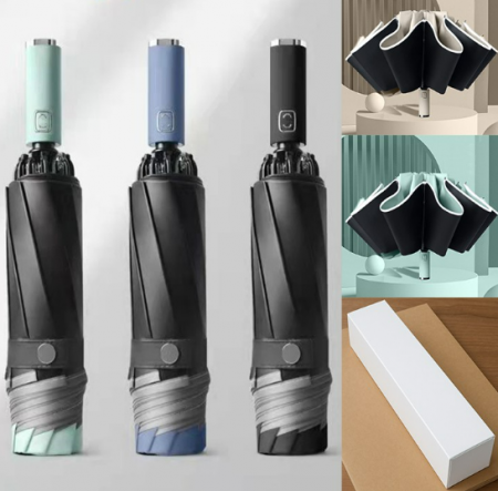 3단 자동 우산 거꾸로 양우산 자외선차단 #2