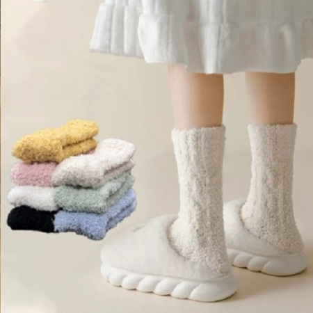 프리미엄 코랄 벨벳 수면 여성 양말 7P세트 #3