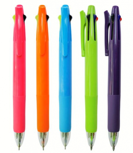 루네 5색 볼펜 (형광2+니들3색) / 국산 #2