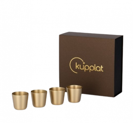 쿠플라트 국산 황동소주잔 4구 SET #3