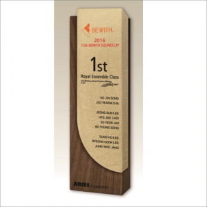 메탈 우드 상패5