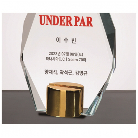 뿔 크리스탈 상패3 #4