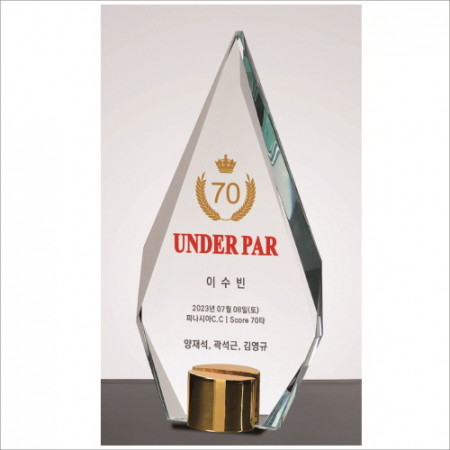 뿔 크리스탈 상패3 #2