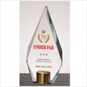 뿔 크리스탈 상패3