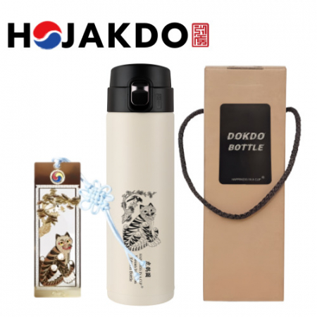 한국전통 얼굴무늬 수막새 신라의 미소 글라스 머그컵 440ml 스타벅스 드립커피 선물세트 #3