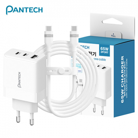 팬텍 GaN PD 65W 멀티 3포트 초고속충전기 (100W 2m 실리콘CtoC 케이블 포함) #2