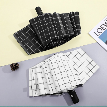 베이직 3단 접이식 자동 우산 UV 암막 자외선차단 양우산 #4