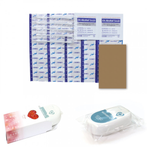 플라스틱 타원형 응급키트 2호(스티커포함)