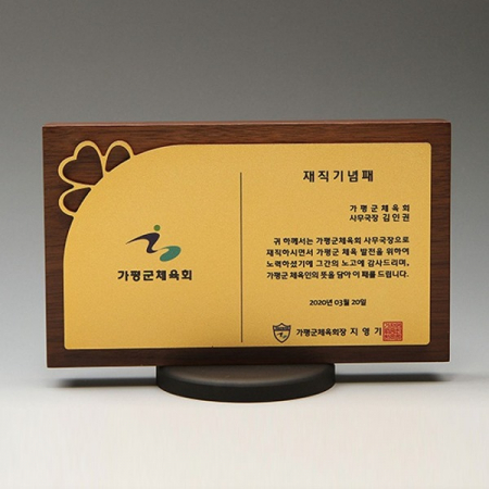 공로 퇴직 재직기념 감사패 E5148 #2