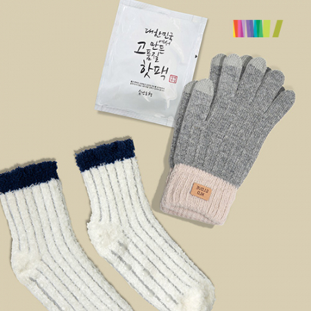 세트) 핫팩1+터치장갑+수면양말M #3