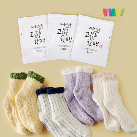 세트) 핫팩3+마시멜로 수면양말M #4