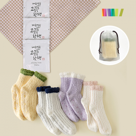 세트) 핫팩3+마시멜로 수면양말M #2