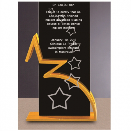 금속 블랙 크리스탈 상패3 #4